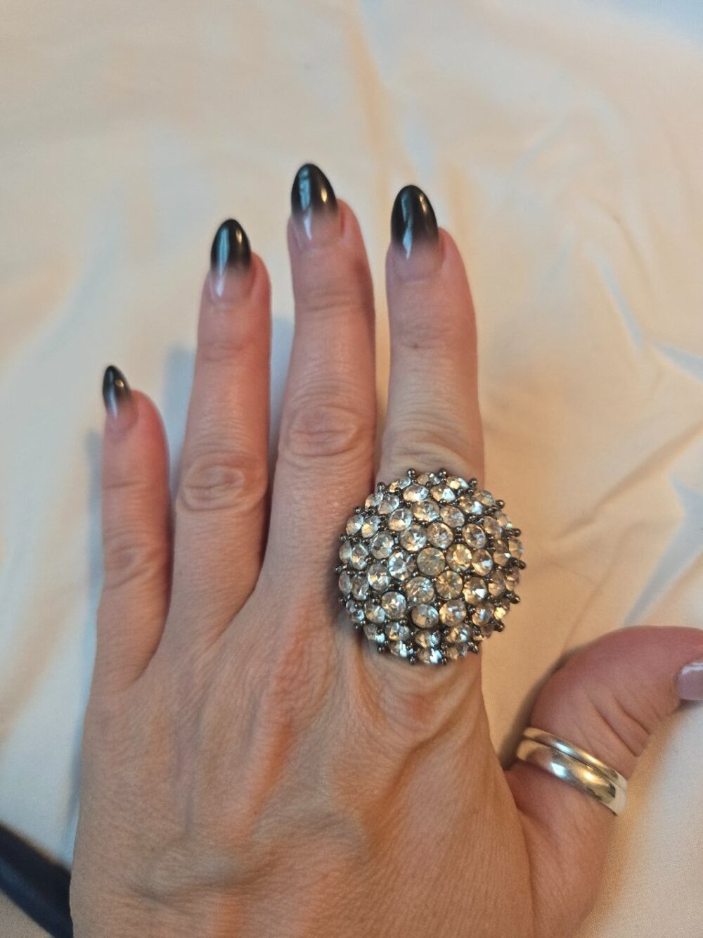 Rhinestone ring